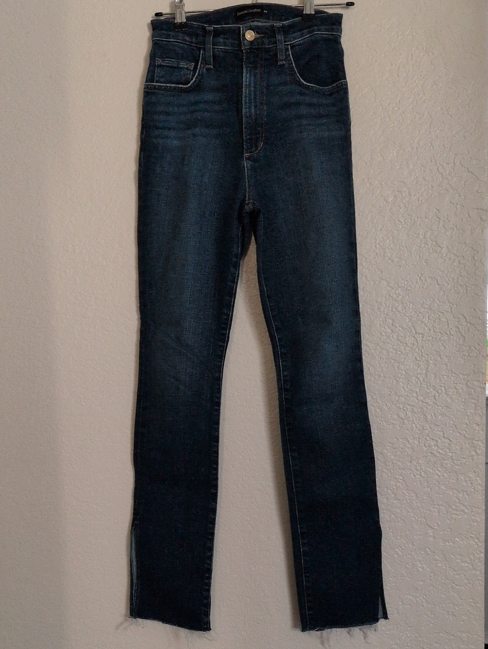 Favorite Daughter Dark Indigo High-Rise Slim Straight Jeans